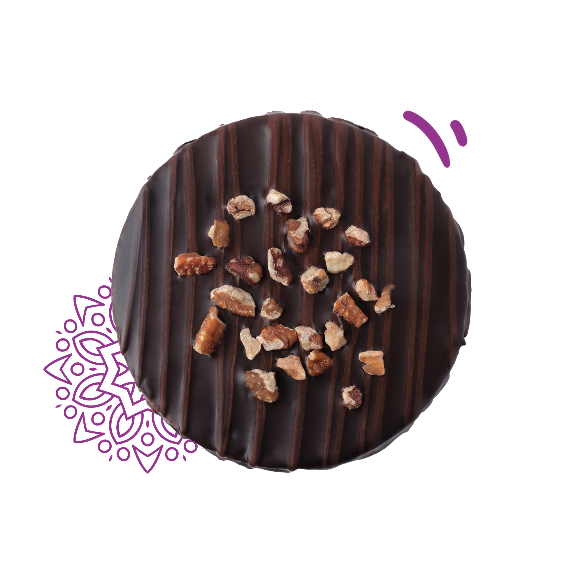 Rice Cakes chocolate semiamargo con nuez (Display con 6 piezas de 22g)